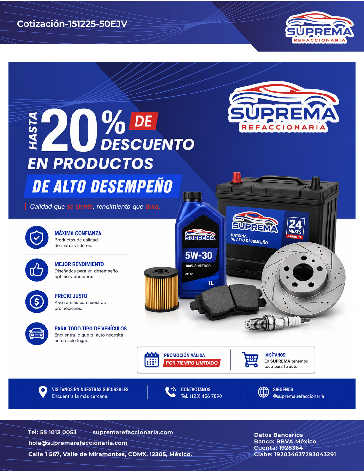Cotización con presencia